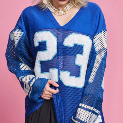 7 Pcs Breathable Mesh American Football Shirt for Woman