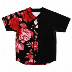 2 Pcs Youth Floral Baseball Jersey