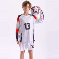 5 Sets Kids Breathable Polyester Football Jersey