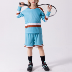 10 Sets Kid Striped Football Jerseys