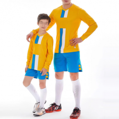2 Family Sets Long Sleeve Football Jersey Set for Men and Kid